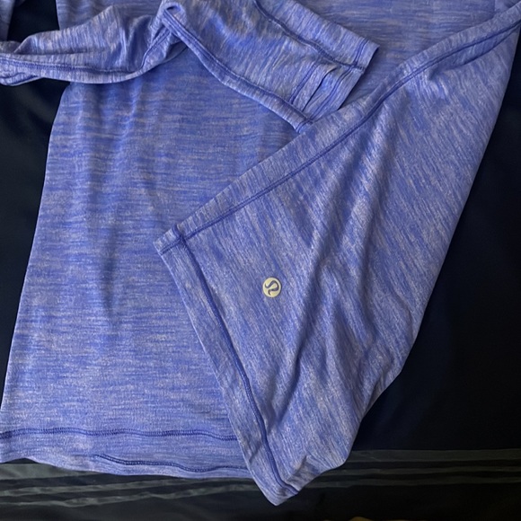 Lululemon blue long sleeve with optional thumb holes - Picture 2 of 3